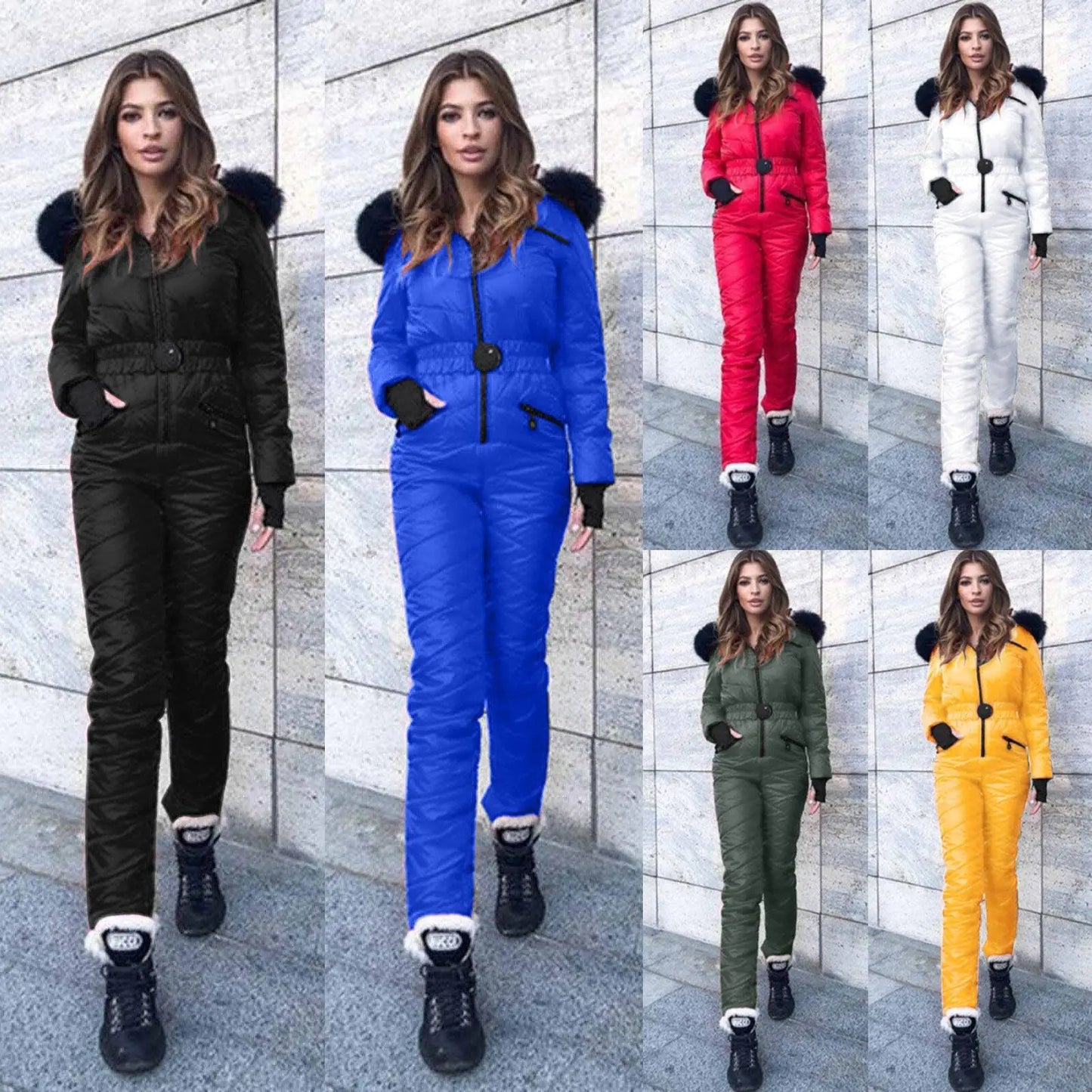 Fashion Women's Ski Suit - Winter Outdoor Jumpsuit