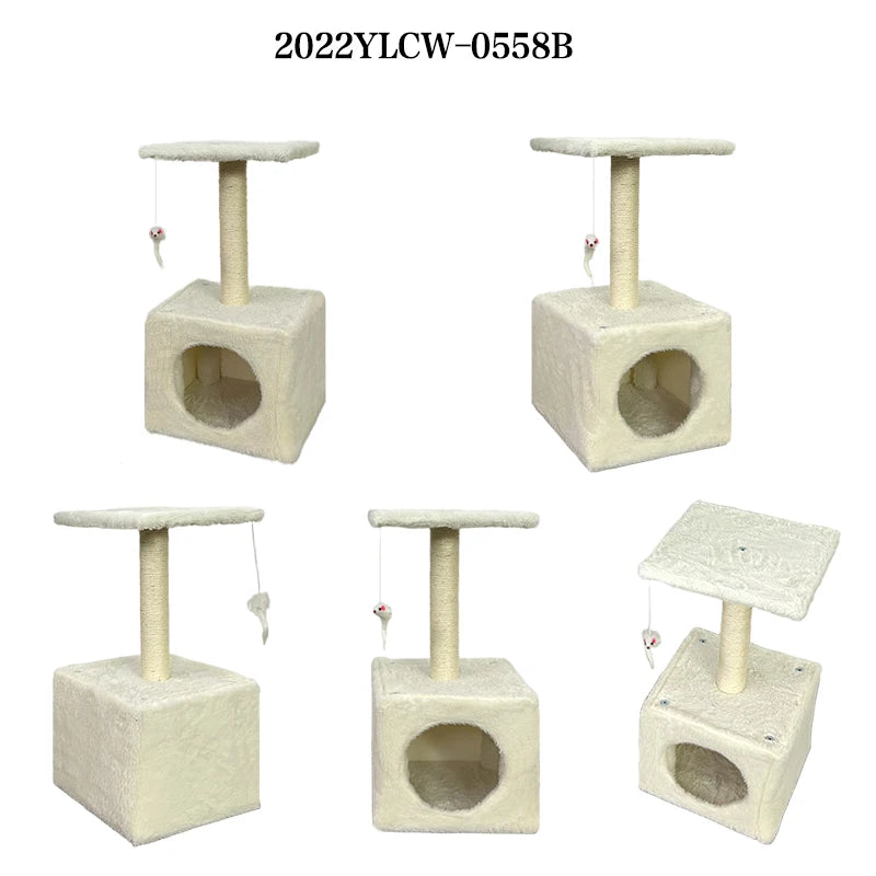 Image of Yxt Pet Supplies Natural Sisal Cat Climbing Frame Square Flannel Cat Nest Home Decorations from Edmene LLC