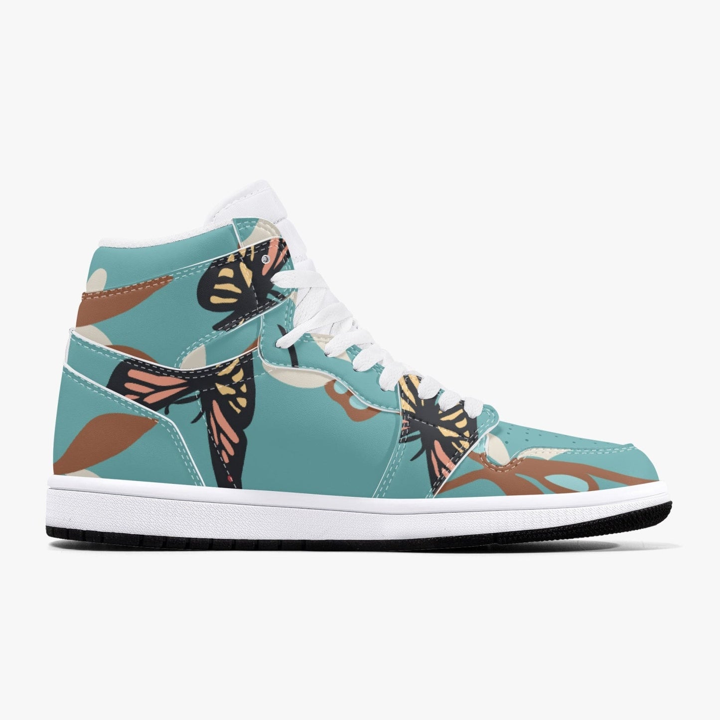 Image of Jacki Easlick Butterfly High Top Leather Sneakers 599174646 from Edmene LLC
