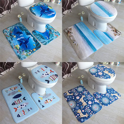 European Style Bathroom Mat for Restroom Decor