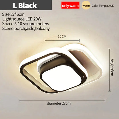 Nordic LED Ceiling Lights for Home, Bedroom & Corridor