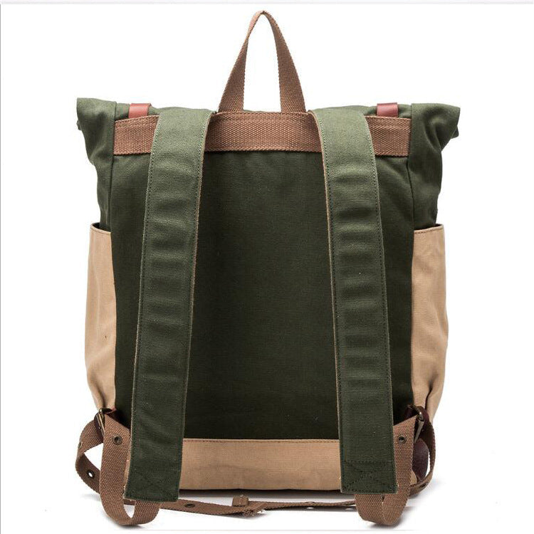Men's and Women's Canvas Retro Backpack For Daily Occasion