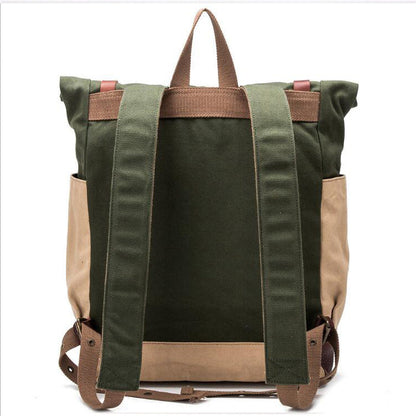 Men's and Women's Canvas Retro Backpack For Daily Occasion