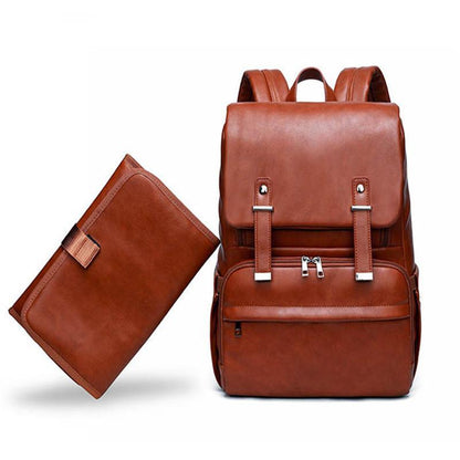 Image of High-quality PU leather Mummy Waterproof Backpack from Edmene LLC