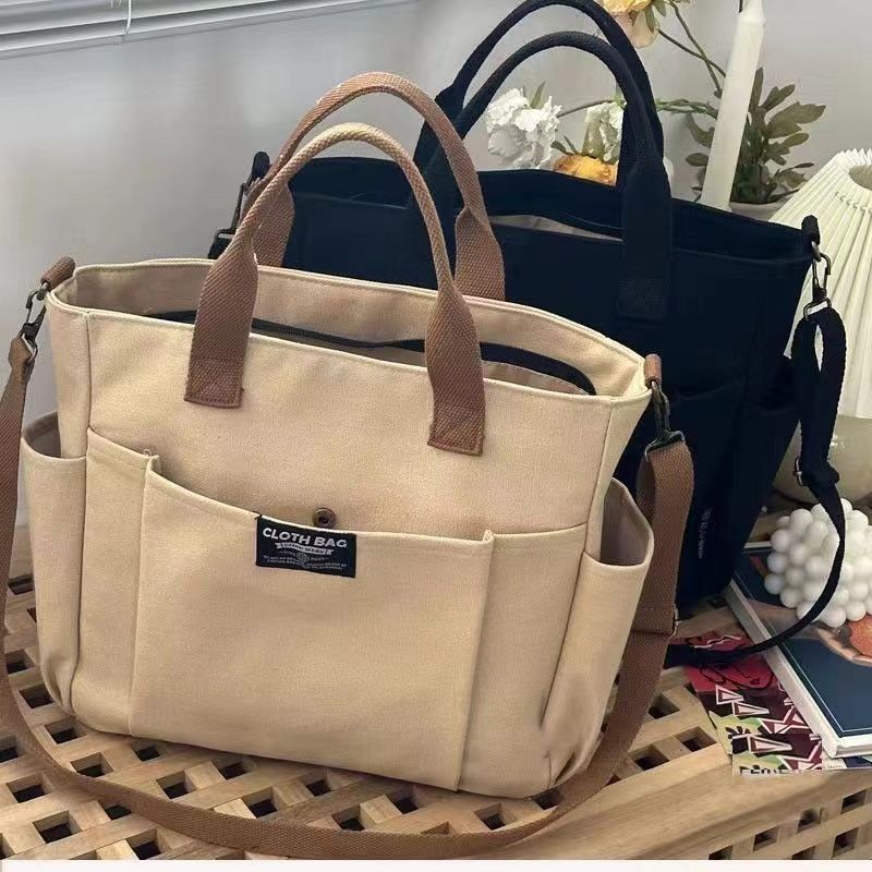 Image of Large Capacity Shoulder Canvas Bag Commuting Hand Bag 1061366165 from Edmene LLC