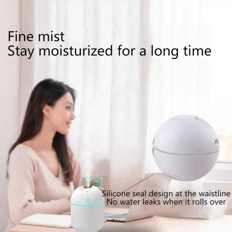 Image of 250Ml Mini Aroma Oil Diffuser Usb Essential Oil Atomizer Electric Air Humidifier With Led Night Lamp For Home Desk Bedroom Car from Edmene LLC