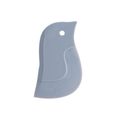 Cute Penguin Shape Baking Soft Blade Scraper Oil Dish Plate Scraping
