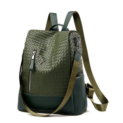 ALLFASHION™ – BohoMetro Woven Leather Backpack