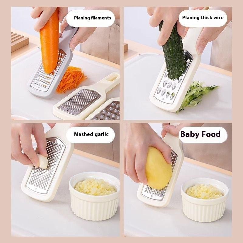 3 In 1 Cheese Grater Portable Handheld Stainless Steel Vegetable