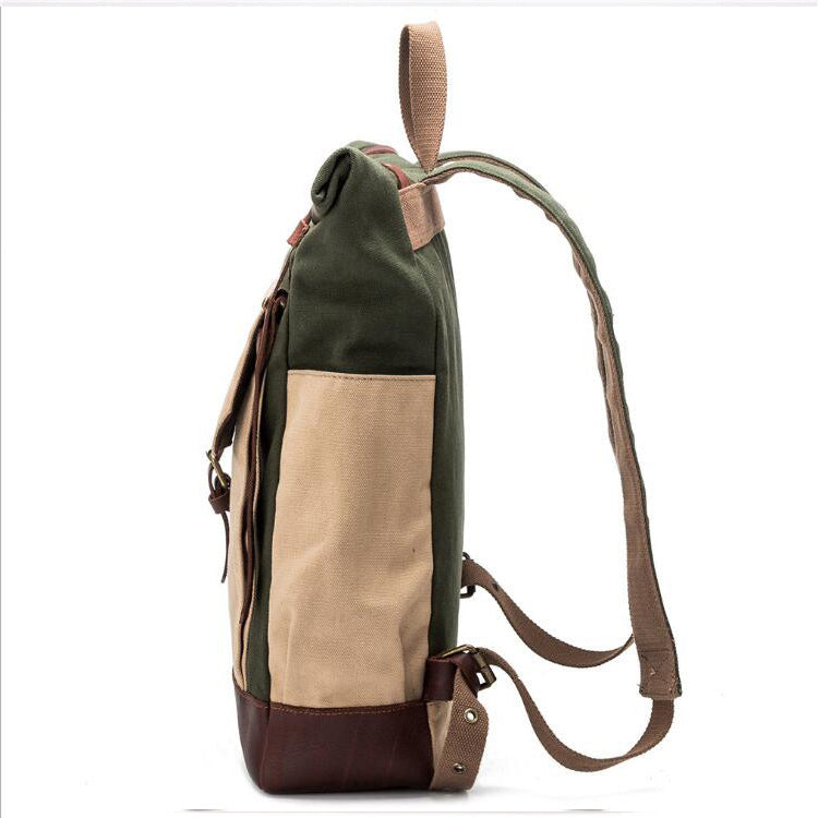 Men's and Women's Canvas Retro Backpack For Daily Occasion