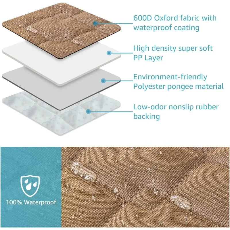 Image of Truck Dog Car Seat Covers Back Seat Waterproof Dog Car Hammock For Truck With 2 Dog Seat Belts And Storage Bags from Edmene LLC