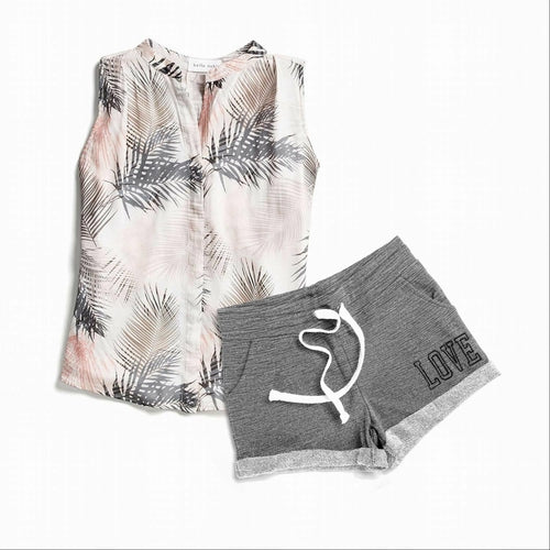 Image of Love Embroidery French Terry Basic Shorts 2 1734105457 from Edmene LLC