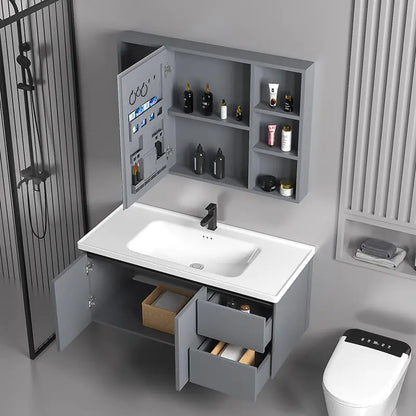 Elegant Drawer Bathroom Cabinet with Ceramic Sink Combo
