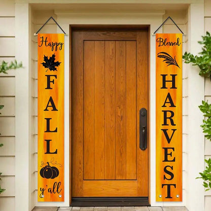 Thanksgiving Banner Custom Fall Door Decoration