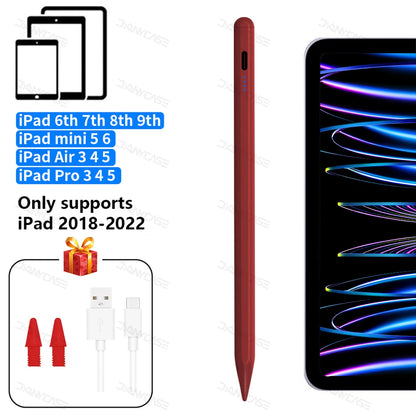 For Apple Pencil 2 1 Palm Rejection Power Display iPad Accessories iPad 2022 2021 2020 2019 2018 Pro 11 12.9 Air Mini Stylus Pen