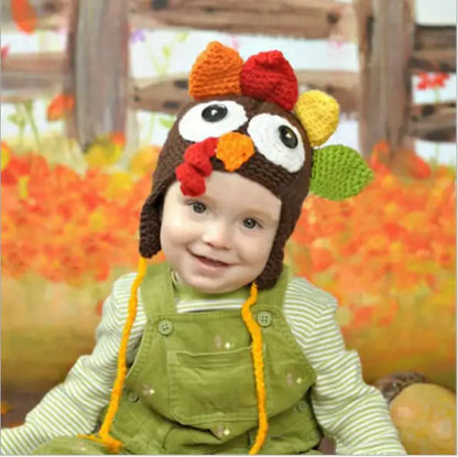 Hand-Woven Turkey Hat for Thanksgiving Celebration