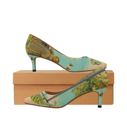 Image of DANDELIONS Women's Pointed Toe Low Heel Pumps from Edmene LLC