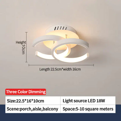 Nordic LED Ceiling Lights for Home, Bedroom & Corridor