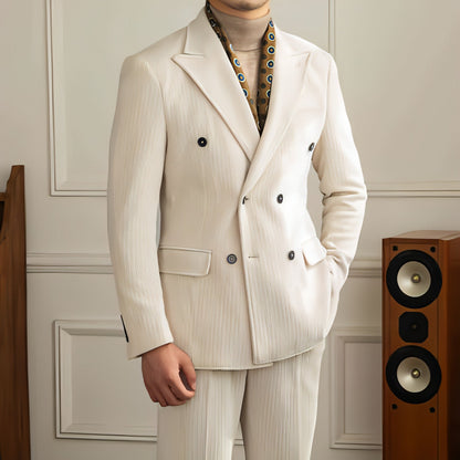 Caverton™ – Double-Breasted Luxury Suit (Autumn Edition)