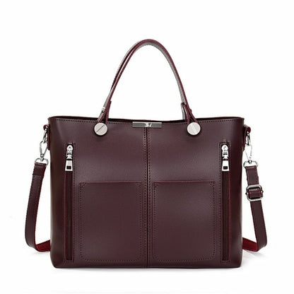 Image of Double Pocket Crossbody Stitching Shoulder Bag 1559444391 from Edmene LLC