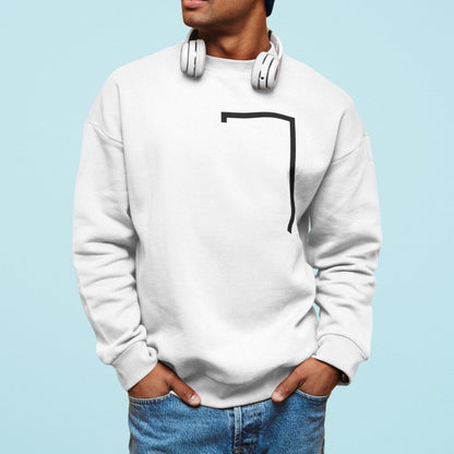 Image of Mens Angled Logo Crewneck Sweatshirt from Edmene LLC