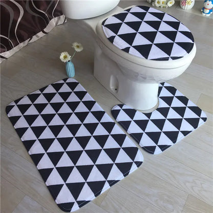 European Style Bathroom Mat for Restroom Decor