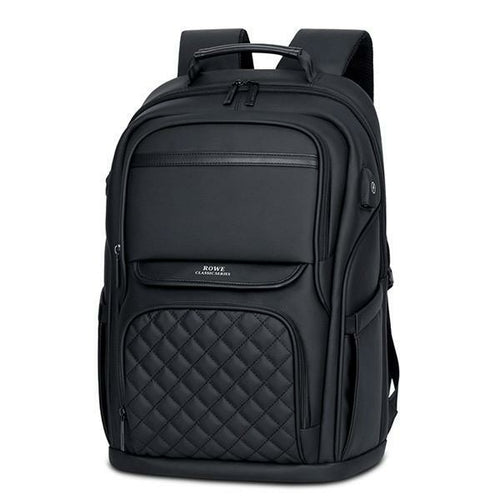 Image of Mens Elegant Black Business Backpack Black 1546432537 from Edmene LLC