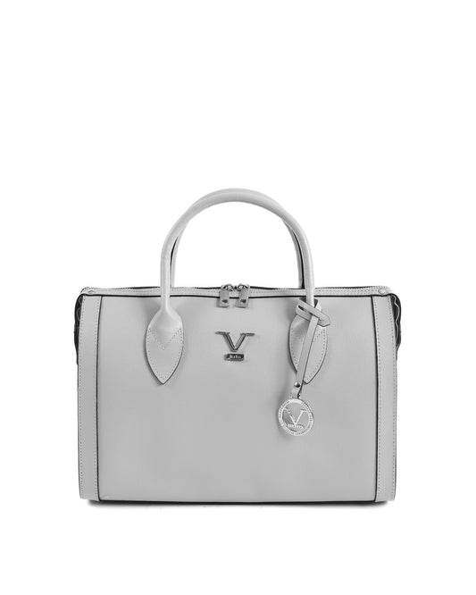 Image of V Italia Womens Handbag Grey V014-S SAFFIANO GRIGIO from Edmene LLC