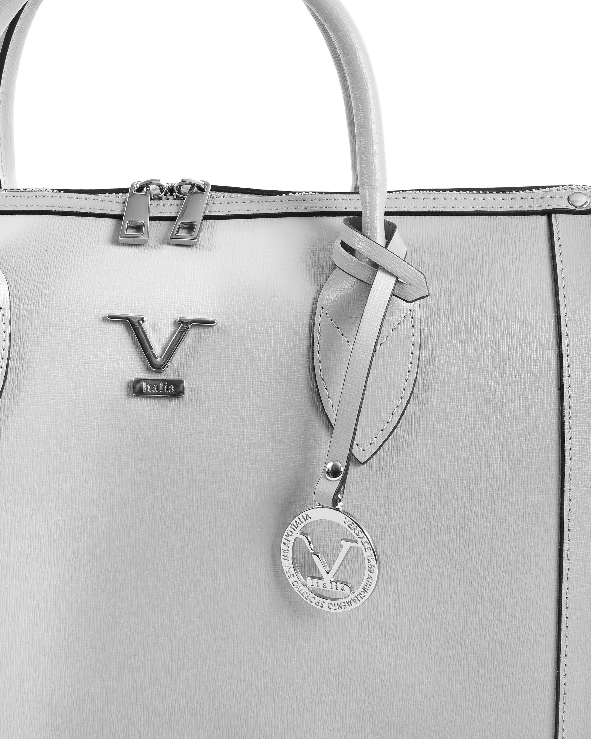 Image of V Italia Womens Handbag Grey V014 S Saffiano Grigio 1129812904 from Edmene LLC