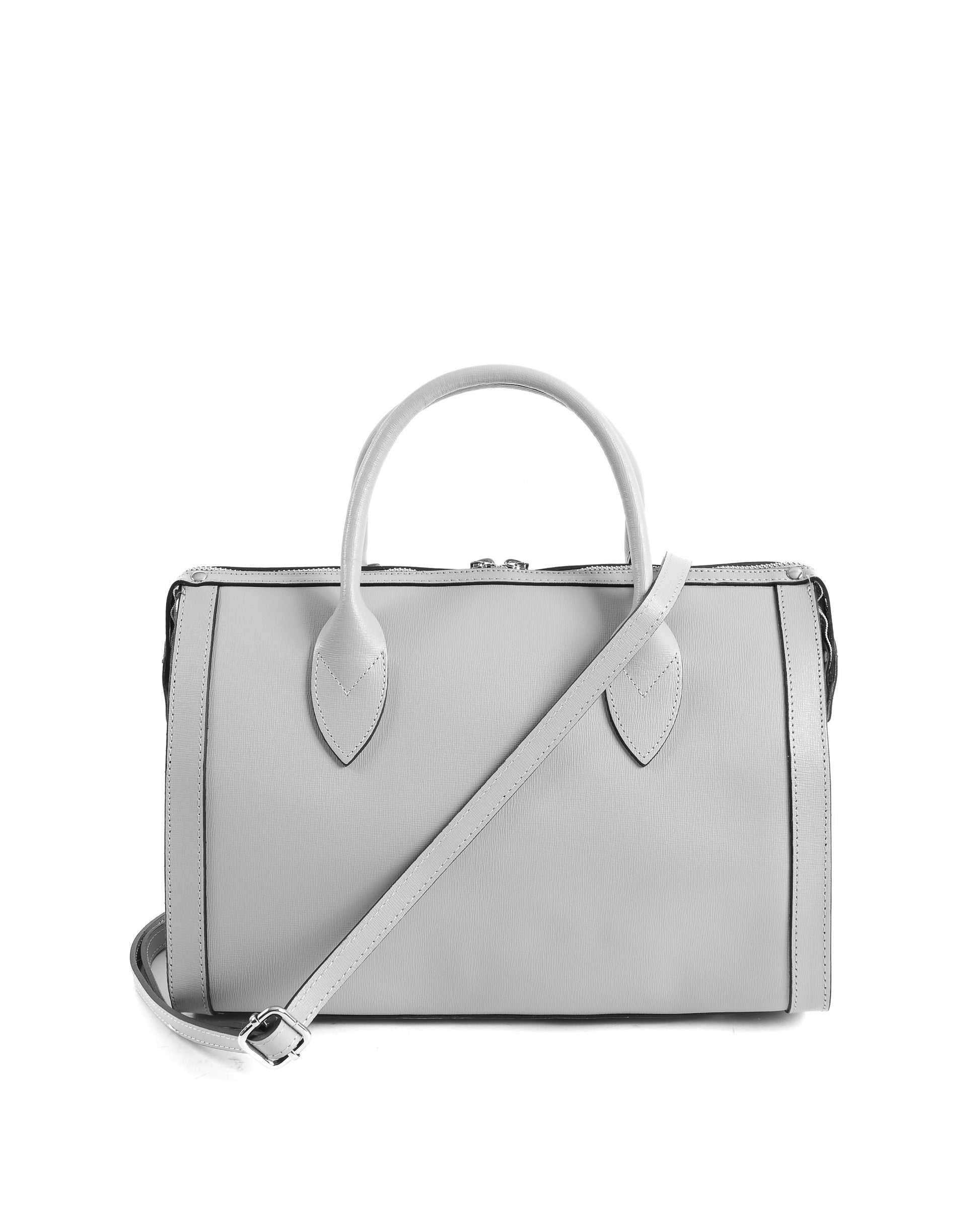 Image of V Italia Womens Handbag Grey V014 S Saffiano Grigio 1129812904 from Edmene LLC