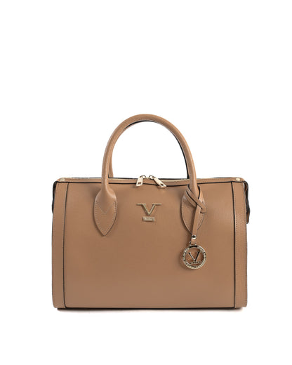 Image of V Italia Womens Handbag Tan V014-G SAFFIANO CUOIO CHIARO from Edmene LLC