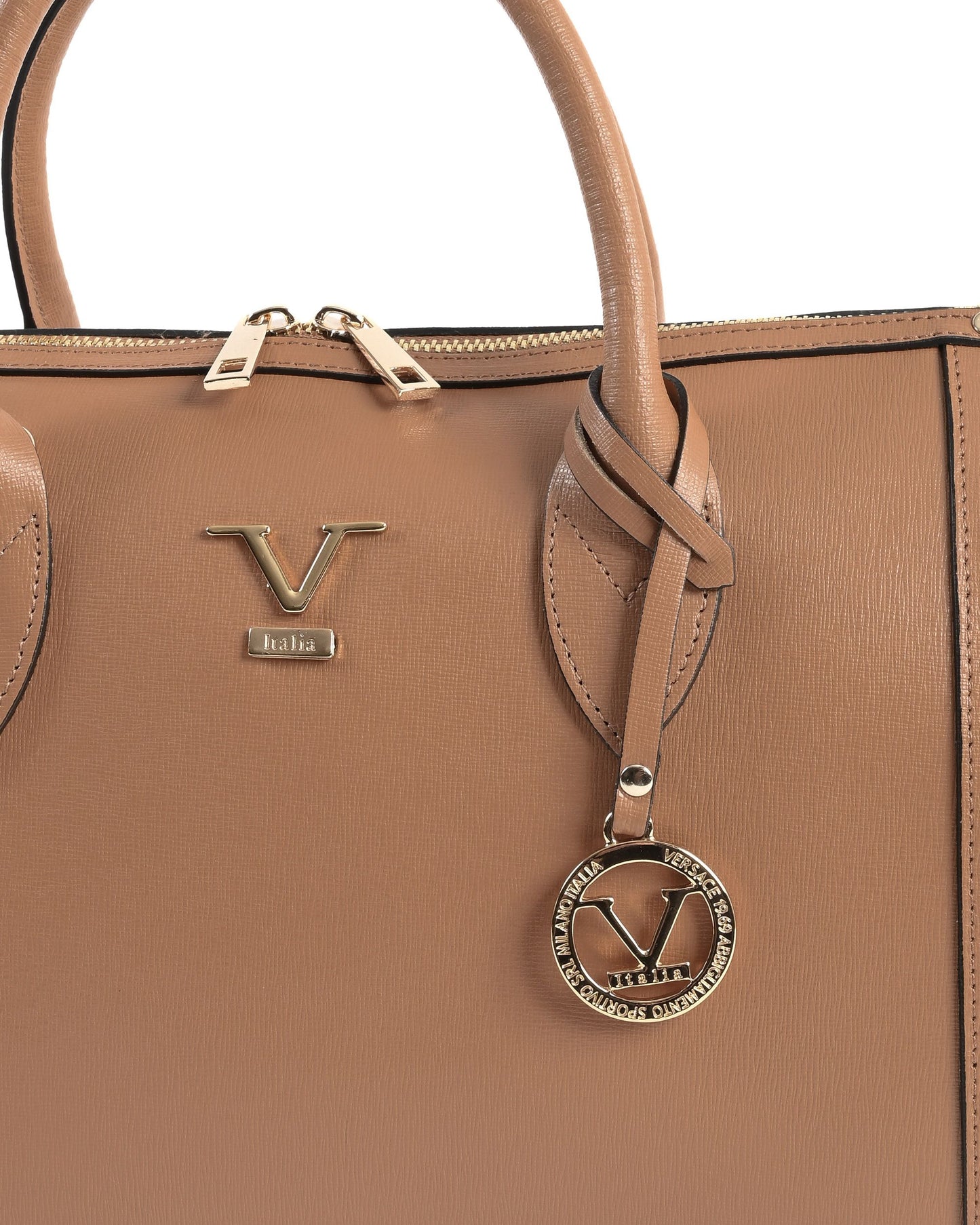 Image of V Italia Womens Handbag Tan V014 G Saffiano Cuoio Chiaro 193364815 from Edmene LLC