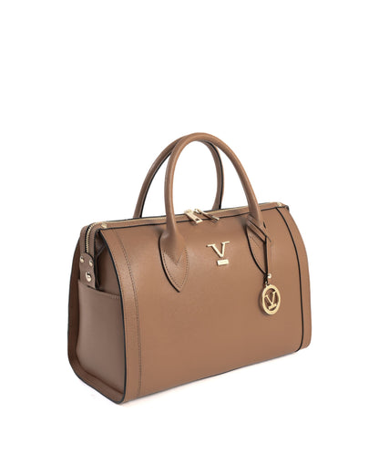 Image of V Italia Womens Handbag Tan V014 G Saffiano Cuoio Chiaro 193364815 from Edmene LLC
