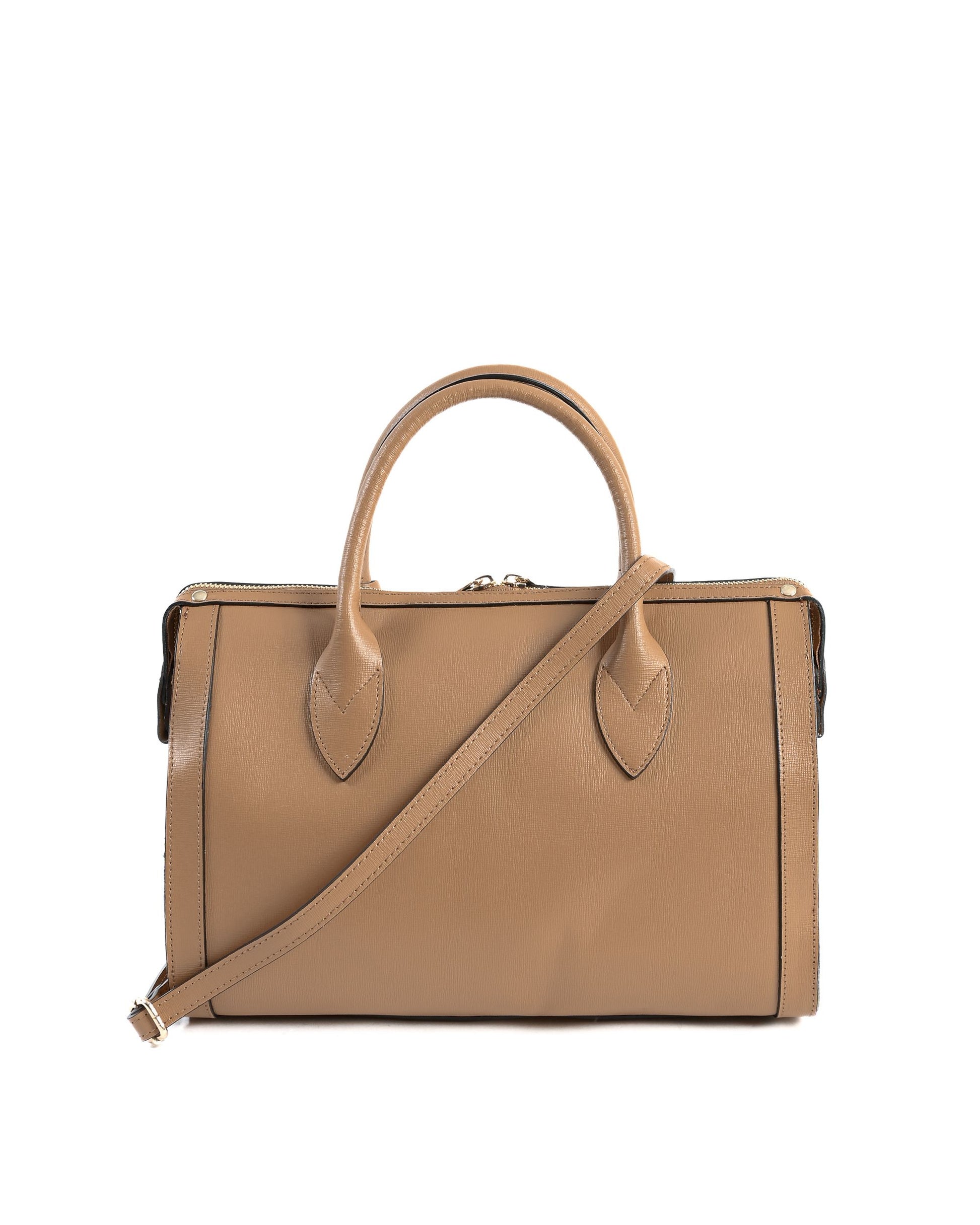 Image of V Italia Womens Handbag Tan V014 G Saffiano Cuoio Chiaro 193364815 from Edmene LLC