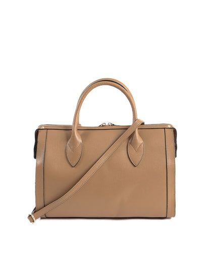Image of V Italia Womens Handbag Tan V014 G Saffiano Cuoio Chiaro 193364815 from Edmene LLC