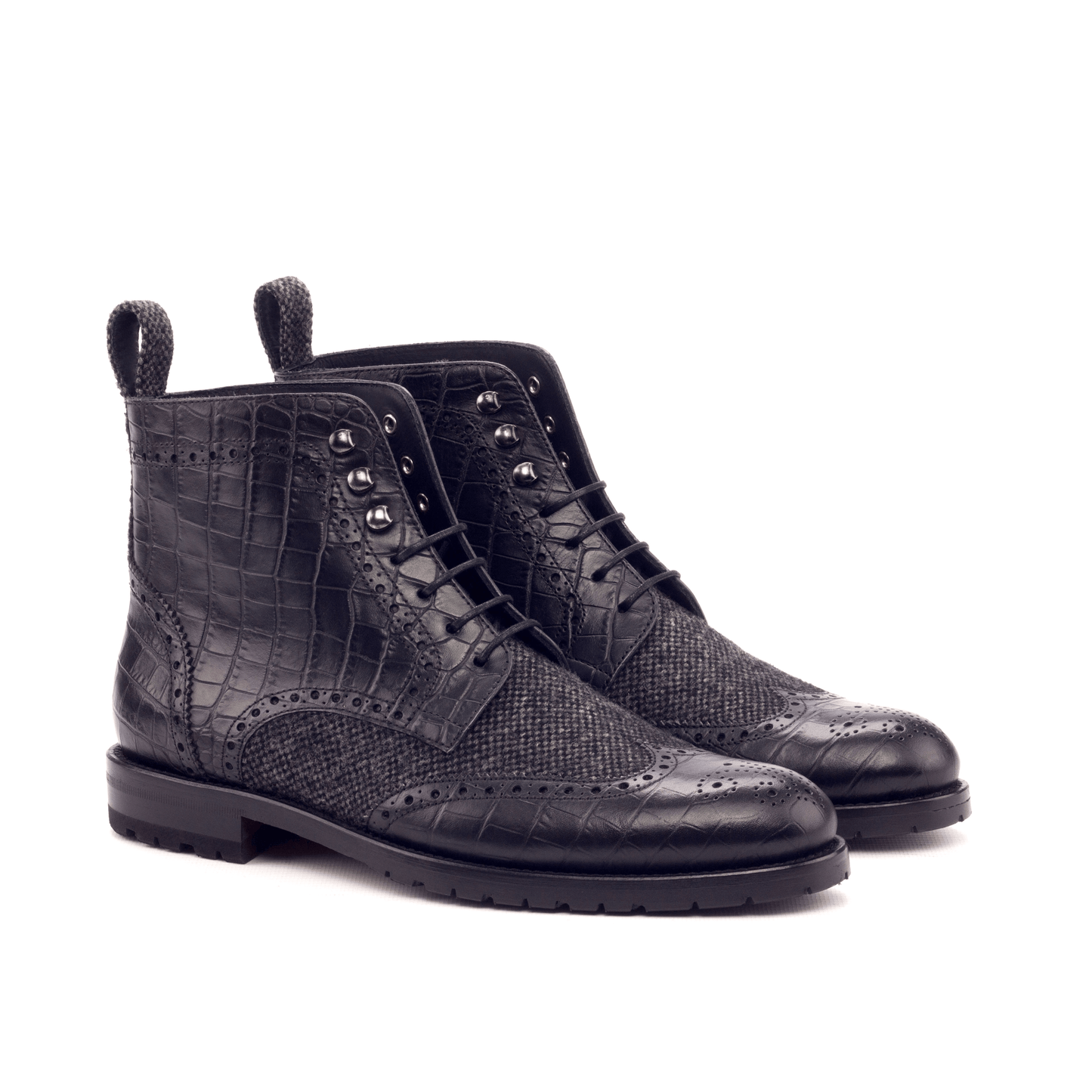 Image of Claudia Ladies Military Brogue Boots II from Edmene LLC