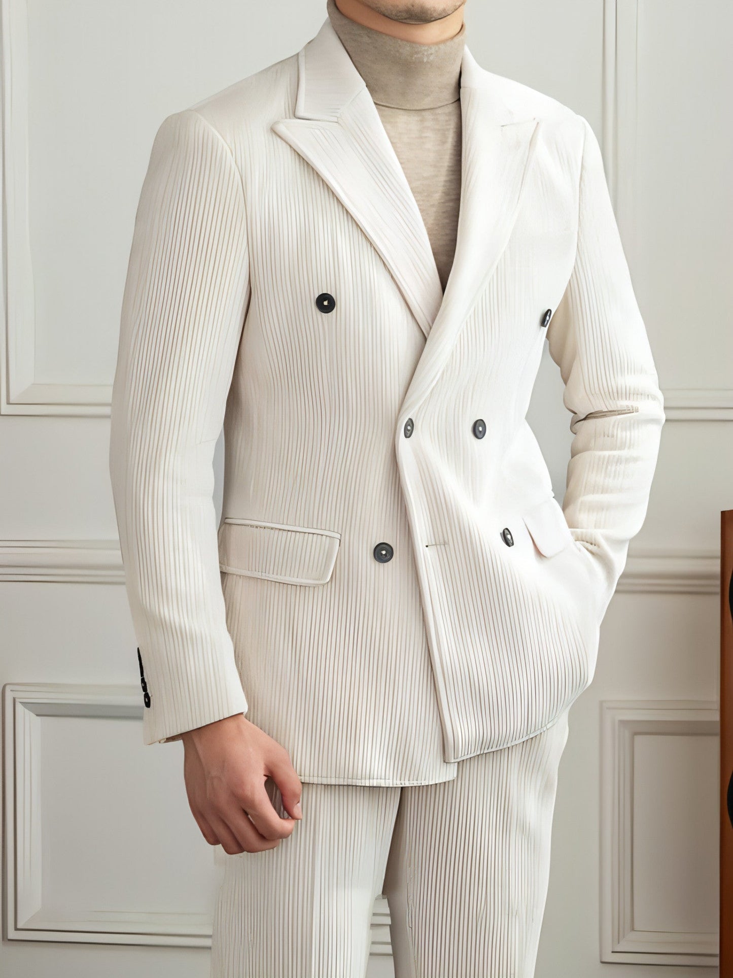 Caverton™ – Double-Breasted Luxury Suit (Autumn Edition)