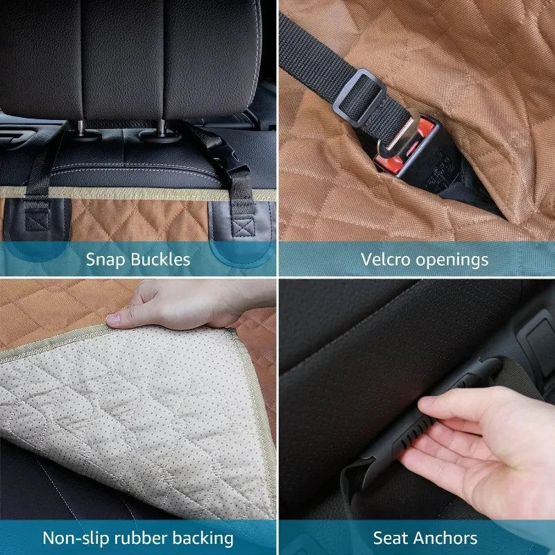 Image of Truck Dog Car Seat Covers Back Seat, Waterproof Dog Car H... from Edmene LLC