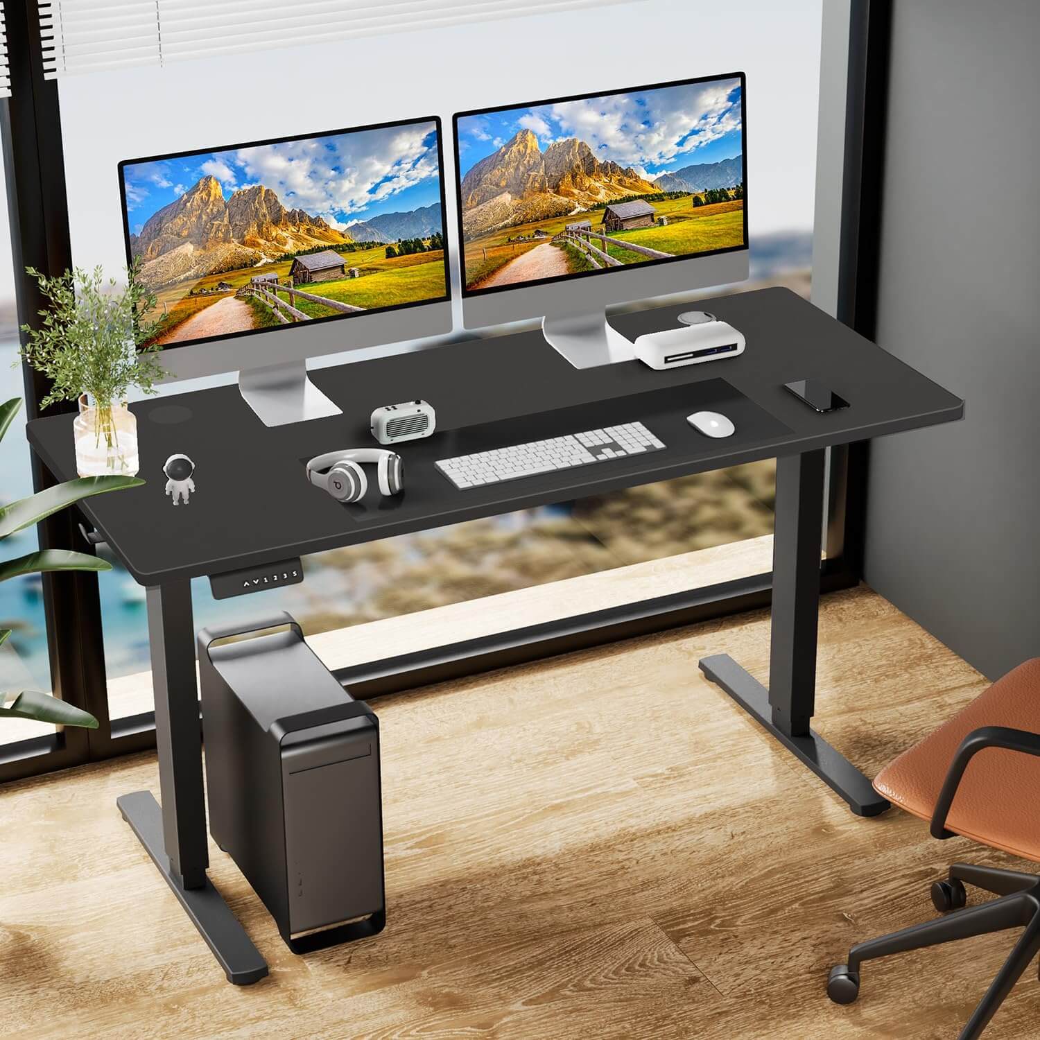 Image of Electric Height Adjustable Standing Desk,Sit to Stand Erg... from Edmene LLC