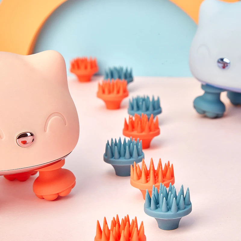 Image of Automatic Rechargeable Electric Massager Human Pet Dual Use Massager Cute Styling Colorful Waterproof Massager from Edmene LLC