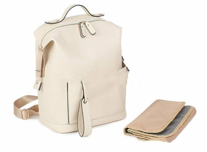 PU Leather Casual Mommy Backpack