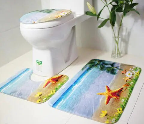 European Style Bathroom Mat for Restroom Decor