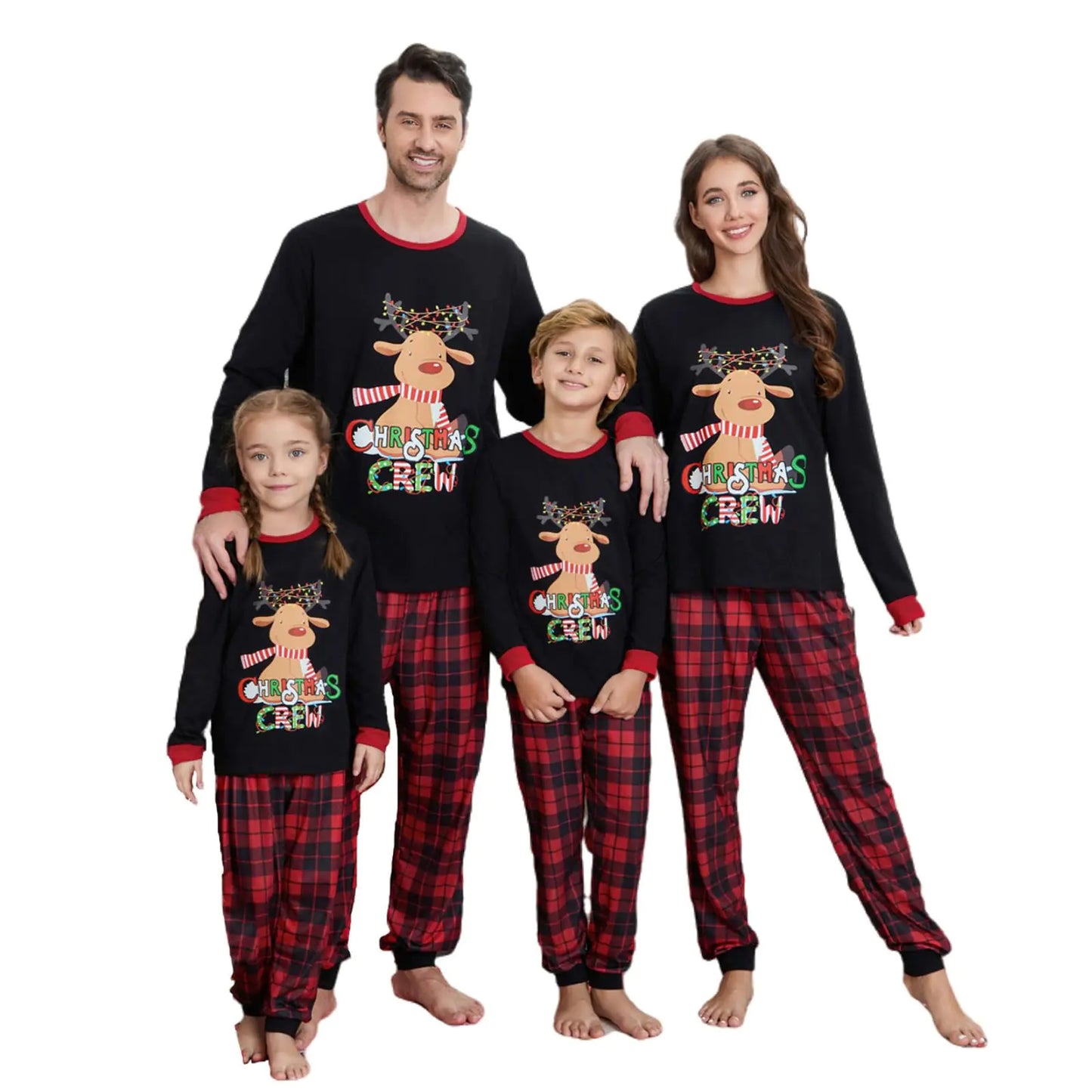 VS&LLWQ Matching Christmas Pjs For Family Matching Family Christmas Pajamas Xmas Family Pajamas Matching Sets Christmas Pjs(AB6-Women 3X-Large)