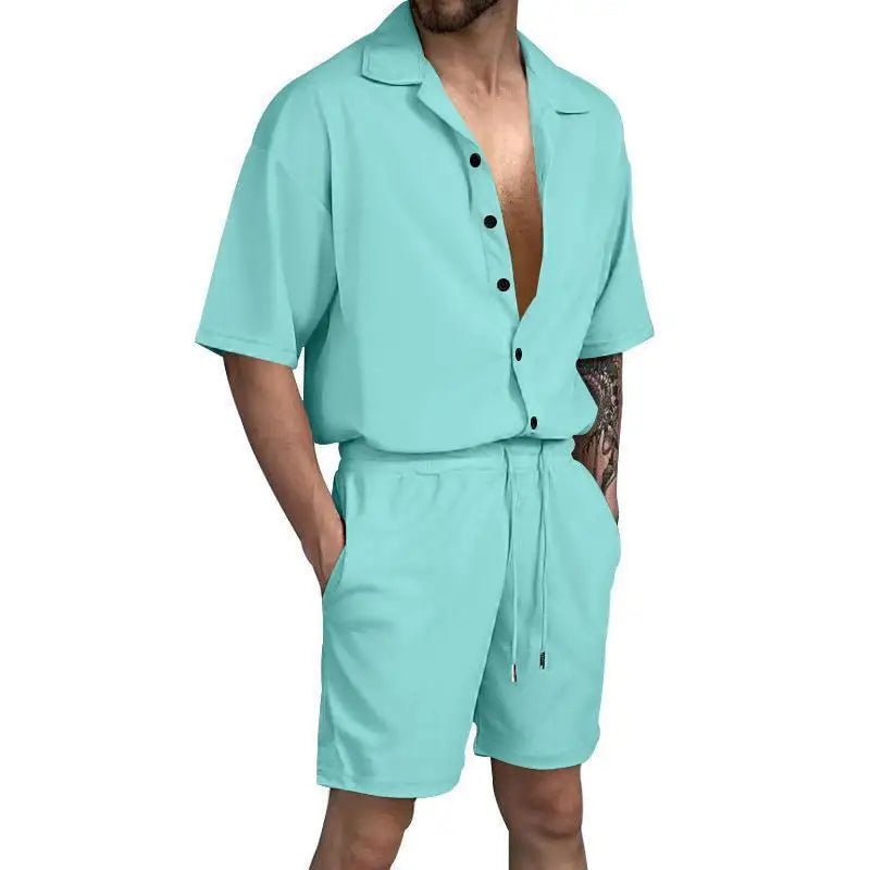 Image of Cardigan Casual Beach Shorts Set 61630717 from Edmene LLC