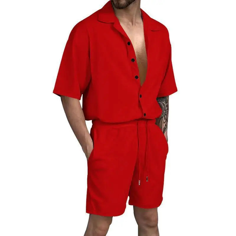 Image of Cardigan Casual Beach Shorts Set 61630717 from Edmene LLC