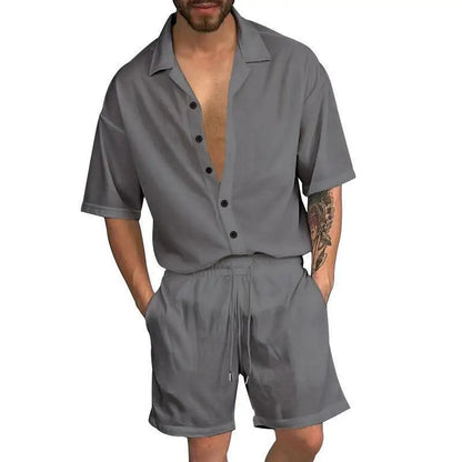 Image of Cardigan Casual Beach Shorts Set 61630717 from Edmene LLC