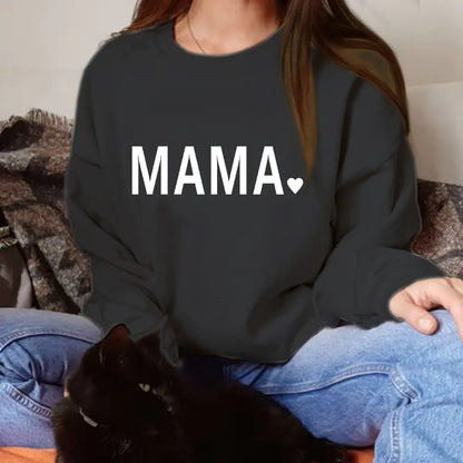 Thanksgiving MAMA Casual Crewneck Sweatshirt