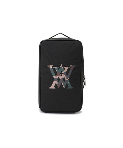 Image of Anew Golf Mens Camo Wingtip Brogue Shoes Black 1468705852 from Edmene LLC