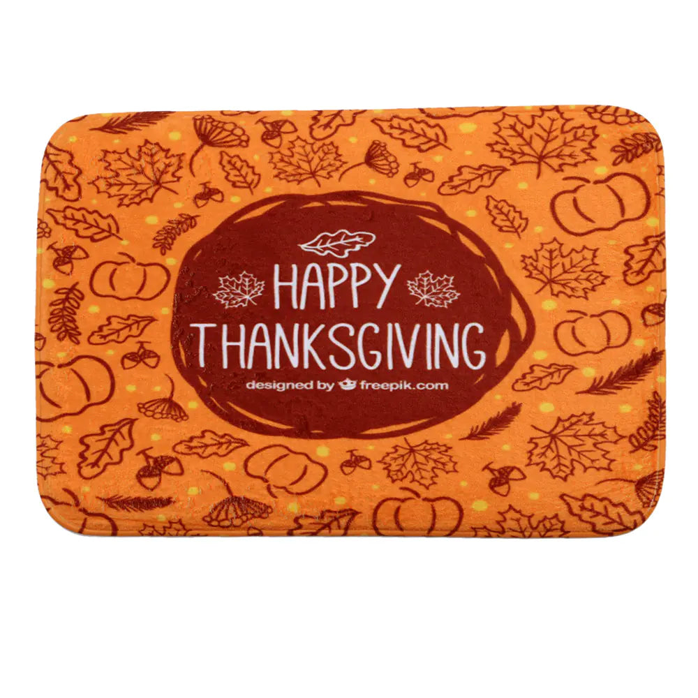 Thanksgiving Home Bedroom Anti-Slip Door Mat Carpet
