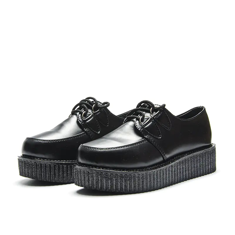 Leather Shoes, Platform Shoes, Flat Shoes, Star Design